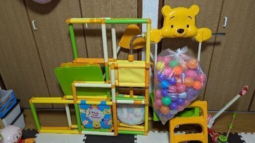 折りたたみ式ジャングルジム、滑り台