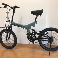 折りたたみ自転車　前後輪サスペンション