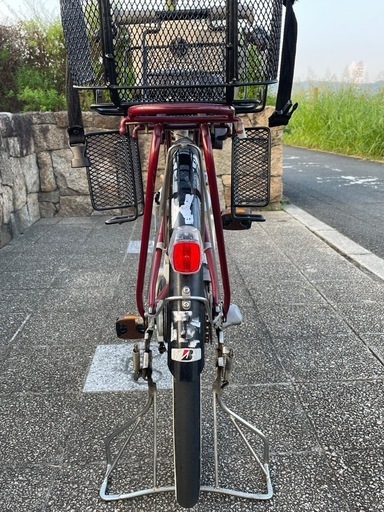 ブリヂストン　電動自転車　幼児2人同乗　バッテリー良品30秒4点灯