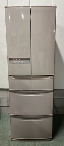 HITACHI 日立 6ドア ノンフロン冷凍冷蔵庫 415L（冷蔵290L、冷凍125L） 自動製氷 フレンチドア R-SF42AM（T） 2010年製
