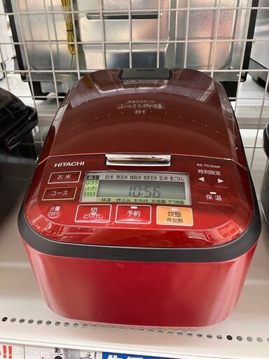 10/6 値下げ人気の圧力IH5.5合圧力＆スチームIH炊飯器日立 HITACHI RZ-TS104M 2020年式3228