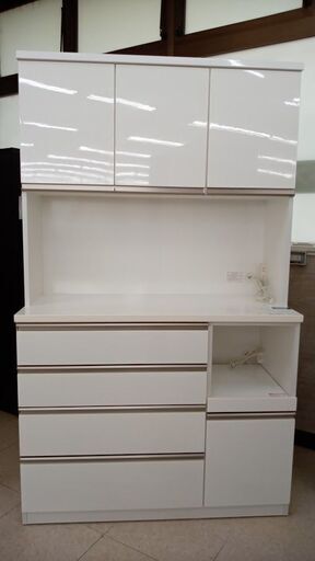 ★ジモティ割あり★ ニトリ レンジボード 白 H200×D51×W120 クリーニング済み TJ8418