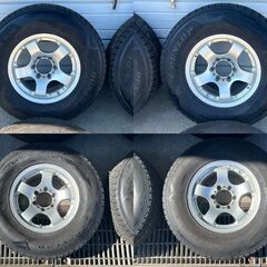 20249714【札幌】265/70R16　冬タイヤ　スタッドレス　ダンロップ　ウィンターマックス　社外アルミ　早い者勝ち♪　サーフ　プラド　FJなど