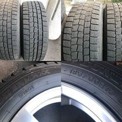 フォルクスワーゲン ポロ 社外アルミ付 ウインターマックス185/60R15 中古スタッドレス 4本 VW