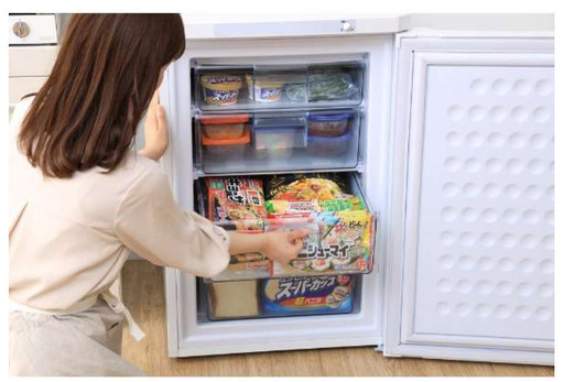 S238 ⭐ IRIS OHYAMA 1ドア冷凍庫（85L 右開き）21年製 IUSD-9B  