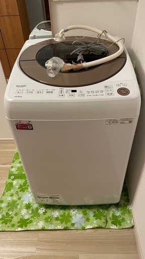 シャープ全自動洗濯機 10kg 2020年10月購入　ES-GV10E-T