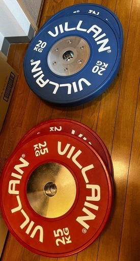 ①25kg 2枚 VILLAIN ヴィラン バンパープレート オリンピック VILLAINコンペティションバンパープレート（オリンピックプレート