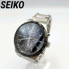 【美品】セイコー　SEIKO ワールドタイム　ソーラー　クロノグ...