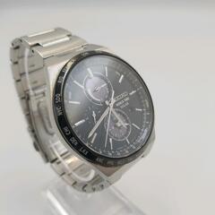 【美品】セイコー　SEIKO ワールドタイム　ソーラー　クロノグラフ　メンズ