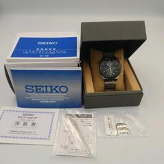 【美品】セイコー　SEIKO ワールドタイム　ソーラー　クロノグラフ　メンズ