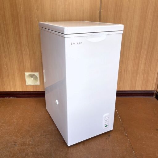 【売約済】2021年製■ALLEGiA 冷凍庫【63L】上開き式 AR-BD66 冷凍ストッカー チェストフリーザー キャスター付き 小型 コンパクト