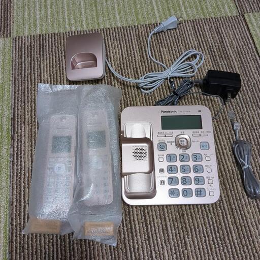 新品、未使用、子機2台付き固定電話