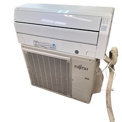NO.1757 【2016年製】 FUJITSU ルームエアコン 冷房・暖房兼用 AS-C22F-W AO-C22F 主に6畳用 季節 空調家電 エアコン 中古