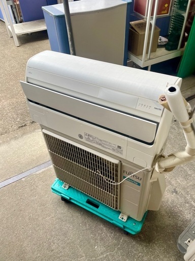 2020年製中古富士通エアコンAS-SV220BK室内機+室外機（分解洗浄済み）