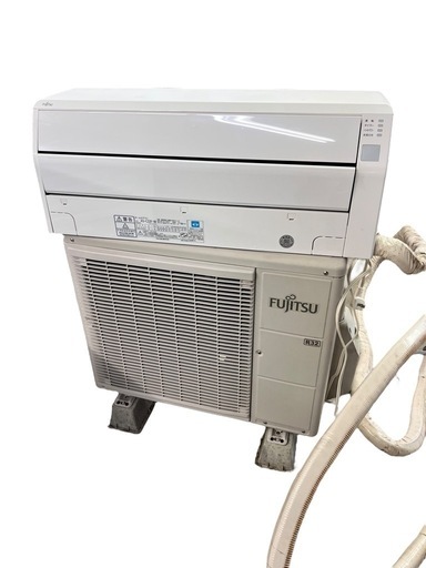 NO.1758 【2016年製】 FUJITSU ルームエアコン 冷房・暖房兼用 AS-C22F-W AO-C22F 主に６畳用 季節 空調家電 エアコン 中古