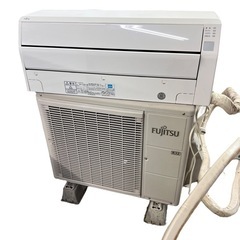 NO.1758 【2016年製】 FUJITSU ルームエアコン 冷房・暖房兼用 AS-C22F-W AO-C22F 主に６畳用 季節 空調家電 エアコン 中古