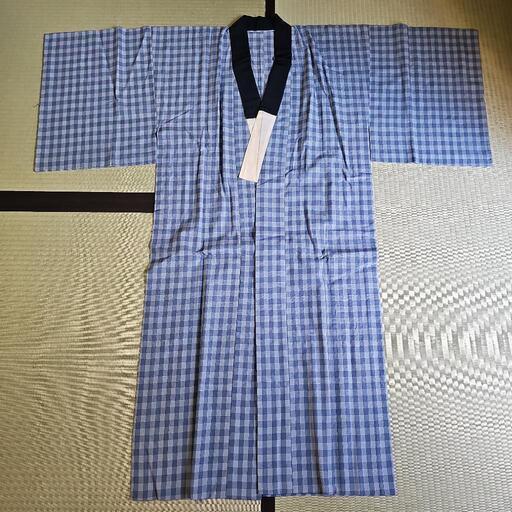 【新品未使用品/昭和レトロ/1970年代物/当時物】紳士用 長襦袢 着物の肌着 着物の下着