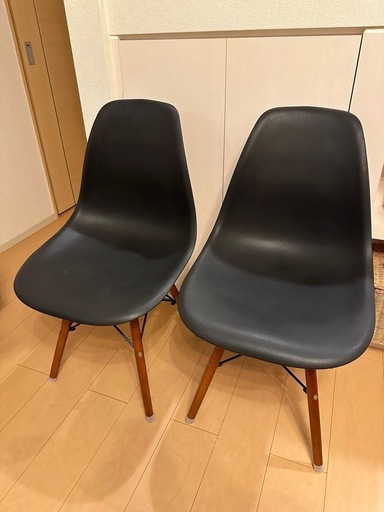 イームズチェア　黒　2脚セット
