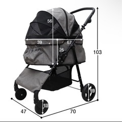 4輪ペットカート ペットバギー