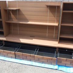 【配送出来ます】TVボードハイタイプ(ブロリック 150) テレビ台 テレビボード キャビネット付き 両サイド（近くなら配送も可能です。宅配もお問合せ下さい）