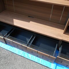 【配送出来ます】TVボードハイタイプ(ブロリック 150) テレビ台 テレビボード キャビネット付き 両サイド（近くなら配送も可能です。宅配もお問合せ下さい）