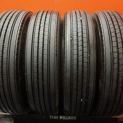 札幌発 引取OK BS R225 225/80R17.5 123/122L 17.5インチ トラックタイヤ 夏タイヤ 4本 バリ溝 レンジャー ファイター等　(KTS100)