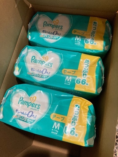 パンパース テープ Mサイズ 66+2枚×3コ パンパースMテープ66枚入り3個 Amazon.co.jp: パンパース 【テープ M