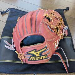 ※手入れのみ新品未使用/軟式用ミズノプロオーダーグローブ内野手用