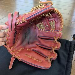 ※手入れのみ新品未使用/軟式用ミズノプロオーダーグローブ内野手用