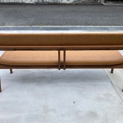 富士ファニチア　koti 背付3Pベンチ　リビング　ベンチシート　椅子  　