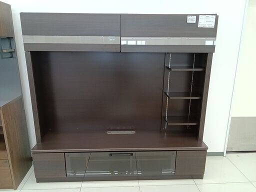 ★ジモティ割あり★  TVボード ダークブラウン H170.5×D45×W180 クリーニング済み HJ4345