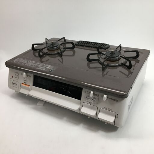 21年製 Paloma パロマ グリル付き ガステーブル LPガス用 IC-S807BHA-L 2口 ガスコンロ ブラウン ーコンロ スパーク確認済 24i菊-