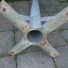 衛星放送アンテナ　MASPRO　自立マスト　MY1515　BS・CS・海外放送ベース付　1.45ｍ150φ