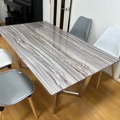 大値下げ 人工大理石4人用 ダイニングテーブル