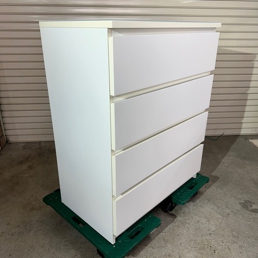 MALM マルム ガラストップ, ホワイト, 160x48 cm - IKEA IKEA MALM 4段 