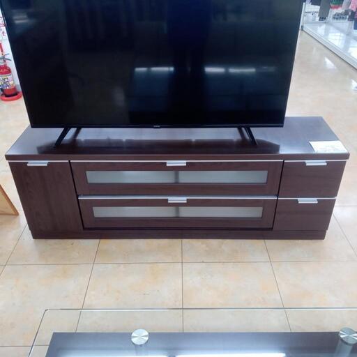 ★ジモティ割あり★  TV台 ダークブラウン H159.5×D42×W55 クリーニング済み OJ5684