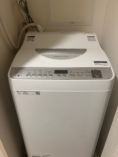 【乾燥機能付洗濯機】SHARP ES-TX5F
