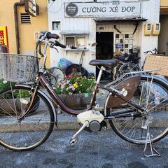 電動自転車 26インチ バッテリー 充電器 付き 3変速 茶色 配達可能