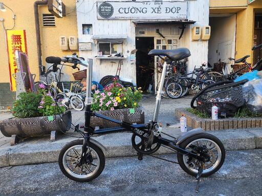 折りたたみ自転車　６変速　黒　配達可能