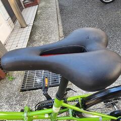 折りたたみ自転車　２０インチ　ＶＯＬＫＳＷＡＧＥＮ　６変速　カゴ　付き　緑　配達可能