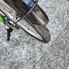 折りたたみ自転車　２０インチ　ＶＯＬＫＳＷＡＧＥＮ　６変速　カゴ　付き　緑　配達可能