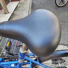 折りたたみ自転車　２０インチ　ＶＯＬＫＳＷＡＧＥＮ　６変速　カゴ　付き　青　配達可能