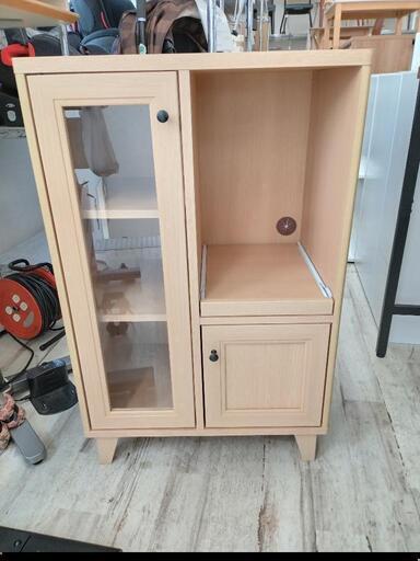 ★食器棚　レンジ台　キッチン収納　幅約60cm 自社配送時代引き可※現金、クレジット、スマホ決済対応※