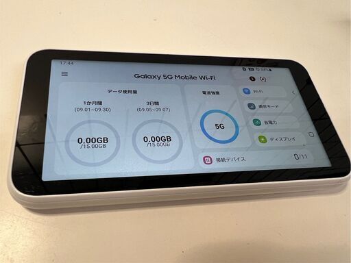 Galaxy 5G Mobile Wi-Fi ルーター (SCR01)