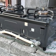 お引取り限定 20年製 パロマ 都市ガス用コンロ ガステーブル PA-S71B-L