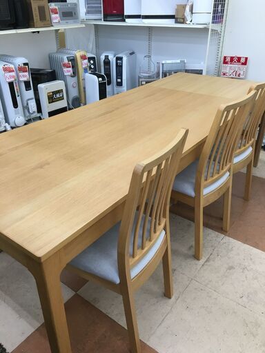 店頭引き取り限定！ IKEA   エーケダーレン 伸長式テーブル  ＆イス 【リサイクルモールみっけ柏】