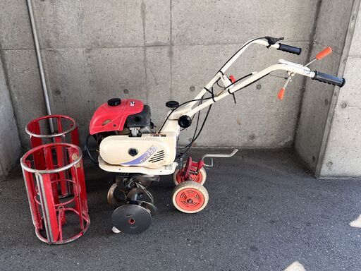 美品 三菱 農用トラクター カゴ車輪付き 耕運機 マイミニ MM256/MM257 最大出力1.8kw 2.5PS 管理機 農機具 管理機
