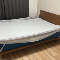 お取引決定】無印ダブルベッド✖️アスリープマットレス 使用期間実質半年