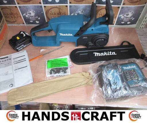 マキタ makita  MUC307DSF 充電チェンソー 中古超美品 バッテリ18V 3.0Ah一個/充電器付き 【ハンズクラフト宜野湾店】