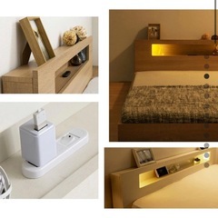 9月中 ベッドフレーム ダブル 宮付き 使用期間2ヶ月